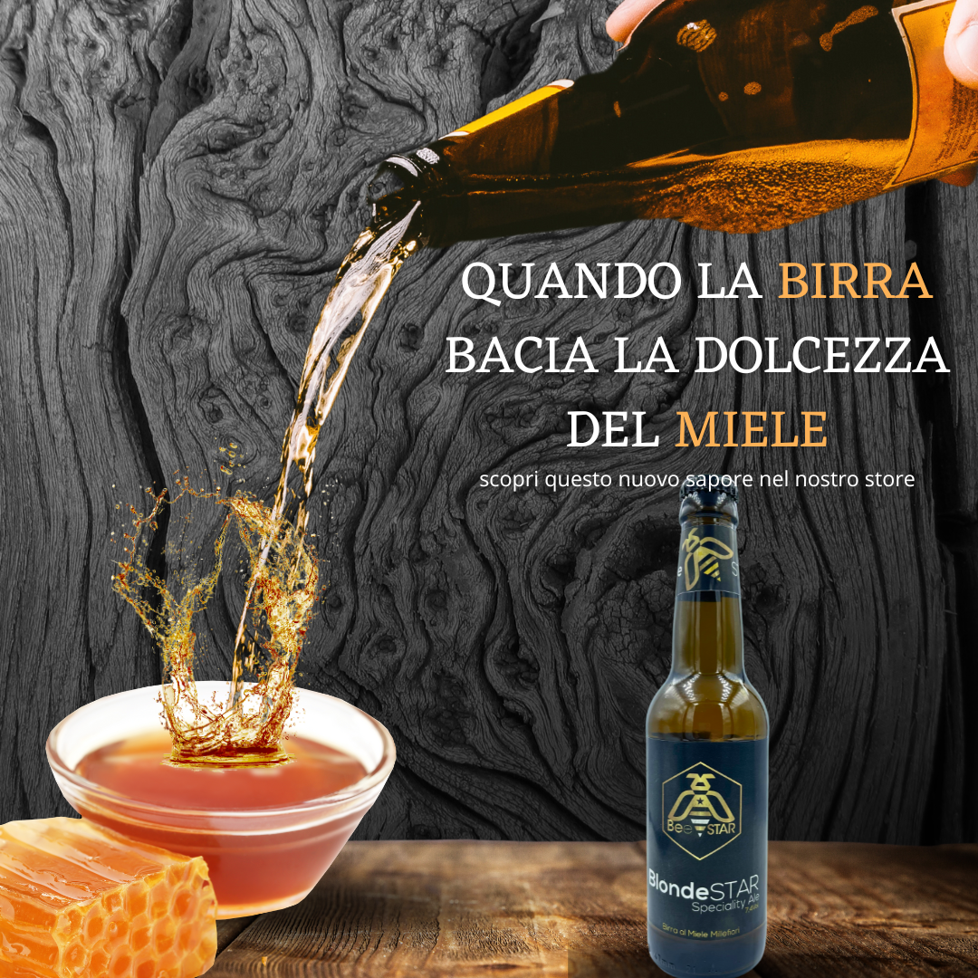 Birra al miele mille fiore Bee star Carisa Shop