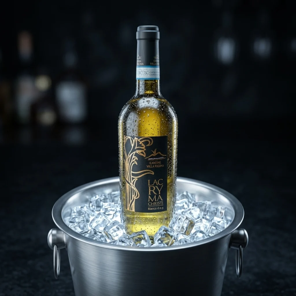 Vino Lacryma Christi in ice