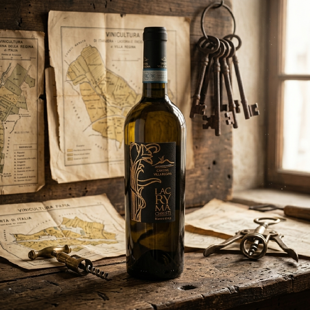 Bottiglia di Lacryma Christi Bianco DOP Cantine Villa Regina